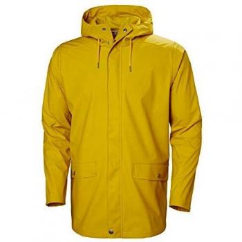 Helly Hansen Moss Yellow Waterproof Windproof Rain Jacket XXL