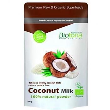 Biotona Leche De Coco Natual, 200 g, Pack de 1