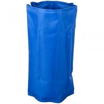 Levivo CD06 Funda enfriadora de Botellas con 6 cámaras de Gel y Cierre de Velcro, Azul, 19 cm