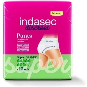 Indasec Discreet Pant Super Talla Grande, 10 unidades