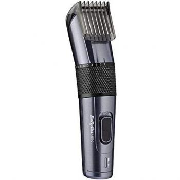BaByliss Carbon Titanium Hair Clipper (Model E976E) - Characteristics: Carbon titanium blades for precision cutting, adjustable taper lever for customizable lengths, lightweight design for easy handling, corded and cordless operation with rechargeable bat