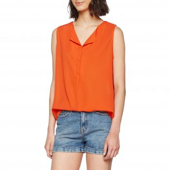 Vila Clothes Vilucy S/l Top-FAV, Camiseta sin Mangas para Mujer, Rojo