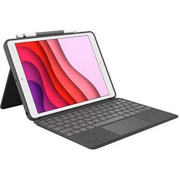 Logitech Combo Touch Grafito Smart Connector QWERTY Inglés del Reino Unido