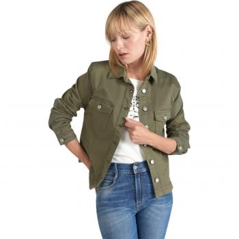 Le Temps des Cerises Lilly Women's Denim Jacket in Kaki