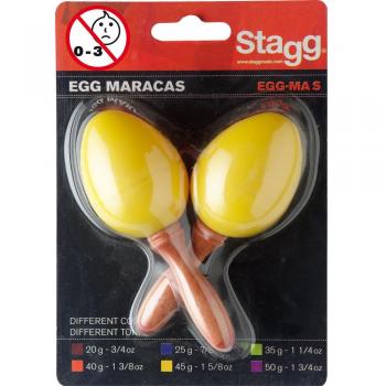 Maracas de Huevo Plásticas Amarillas Stagg EGG-MA S/YW