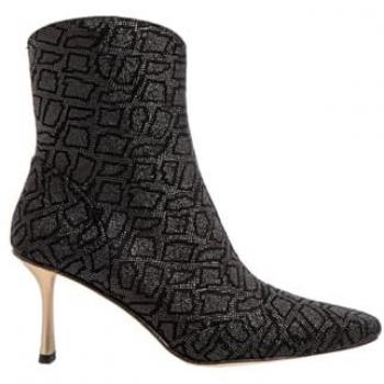 Botines Neosens de Piel con Tacón de 8 a 10 cm, Cremallera, Color Negro Fantasy Drops para Mujer