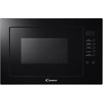 Candy MICG25GDFN, Microondas Integrable con Grill, 25L, 1000W, 8 Funciones, Digital, 8 Programas, Bloqueo Seguridad, Plato 31,5CM, Bandeja Metálica, Ventilador Enfriamiento, Apertura Izquierda, Negro