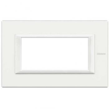 Placa Rectangular 4 Módulos Blanco Axolute BTicino HA4804HD