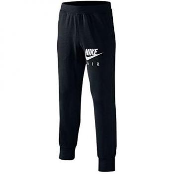 Nike YA FT HBR RIB CUF Pant Air YTH - Pantalón para niño, color negro, talla M