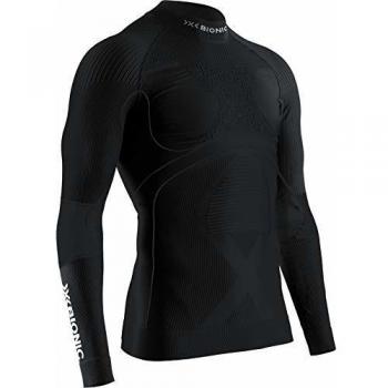 X-Bionic Energy Accumulator 4.0 Shirt Turtle Neck Long Sleeves Men Capa De Base Camiseta Funcional, Hombre, Black, 2XL