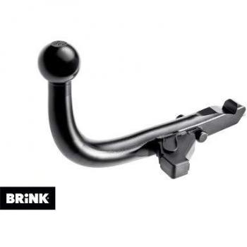 Enganche de remolque desmontable Brink 301900 con sistema de liberación rápida, capacidad de carga de hasta 2000 kg, compatible con vehículos específicos, incluye kit de instalación y homologación