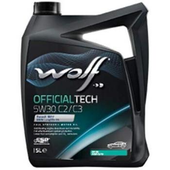 Aceite de Motor Wolf OfficialTech 5W30 C2/C3 - Bidón de 5 Litros
