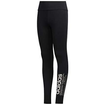 adidas Yg BB Tight Mallas, Niñas, Black/White, 7-8Y