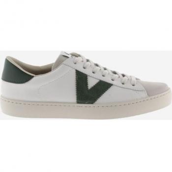 Zapatillas Victoria Berlín Blanco con detalles en serraje y diseño unisex