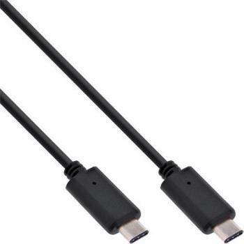 InLine Cable USB C/USB C de 1.5 m, Negro, USB 3.1 Gen 2, Conectores Macho/Macho