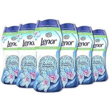 Perfumador Lenor para Ropa con Perlas Aromáticas, Aroma Primavera, Paquete de 6 (6 x 195 g)