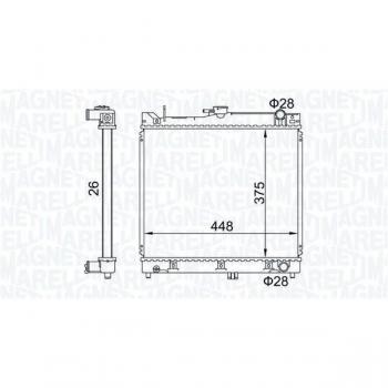 Radiador de refrigeración del motor MAGNETI MARELLI 350213192700