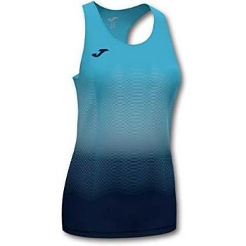 Joma Elite VII Camiseta Tirantes Running, Niñas, Turquesa-Marino, 4XS-3XS