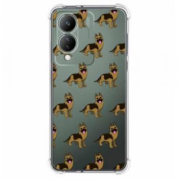 Funda Antigolpes de Silicona para Vivo Y17s con Diseño de Perros 09