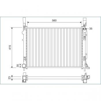 Radiador VALEO 701157 para refrigeración del motor