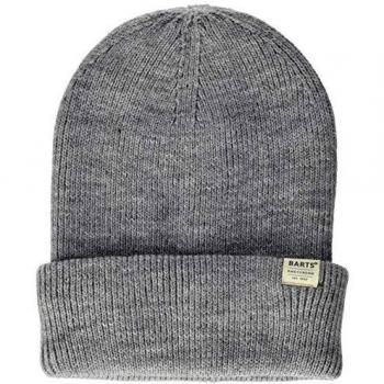 Barts Kinabalu Comfy Cuffed Knitted Beanie Hat - Heather Grey - Size: One Size