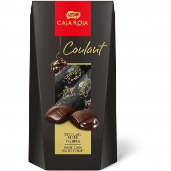 Nestlé Caja Roja Coulant - Bombones de Chocolate Negro Premium - 142 g