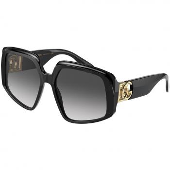 Dolce & Gabbana DG4386F Asian Fit 501/8G Women’s Sunglasses Black Size 58