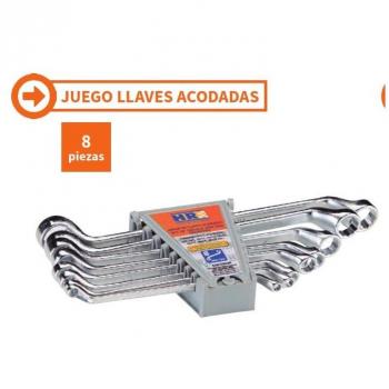 Bresmetuman 101480 juego 8 llaves estrella acodada bresme 101480