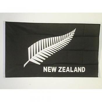 AZ FLAG Bandera de Nueva Zelanda All Black 150x90cm - Bandera NEOZELANDÉSA 90 x 150 cm