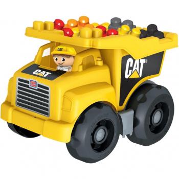 Mega Bloks Volquete CAT - Juguete de construcción para niños con bloques de construcción y camión volquete.