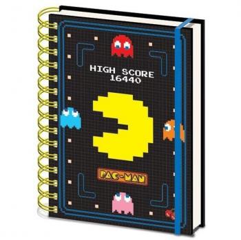 Cuaderno A5 con Espiral Pac-Man High Score Tapa Dura