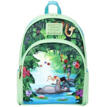 Mochila Loungefly Libro de la Selva con diseño de Mowgli y Baloo