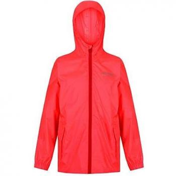 Regatta Pack-It III-Chaqueta Compresible, Impermeable Y Transpirable Jackets Waterproof Shell, Unisex niños, Fiery Coral, 2