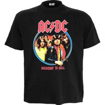 AC/DC Highway to Hell Circle Black T-Shirt - XXL - 100% Cotton
