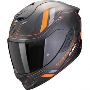 Casco Integral Scorpion EXO-1400 EVO II AIR Carbon Negro Mate-Naranja