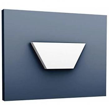 Panel 3D de Pared Orac Decor W101 Trapezio Moderno Blanco