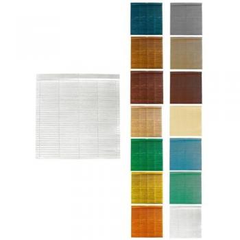 Persiana de Madera Alicantina con Polea Metálica - Estor Enrollable para Ventanas, Puertas, Salón 120 x 140 cm (Blanco (Pintada))