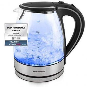 vidaXL Hervidor de Agua de Cristal de 1,7L - Emerio