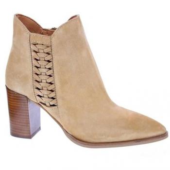 Botines Alpe Mujer 50331160 Beige con Tacón Bajo y Diseño Elegante