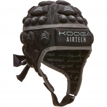 Kooga Airtech Loop II - Protecciones de hombros para rugby, color negro / gris, talla S