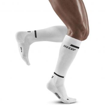 CEP Compression Run V4 Low Cut Running Socks for Men - White - Size IV