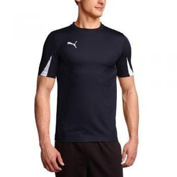 PUMA - Camiseta de fútbol sala para hombre, tamaño M, color nueva azul marino - blanco