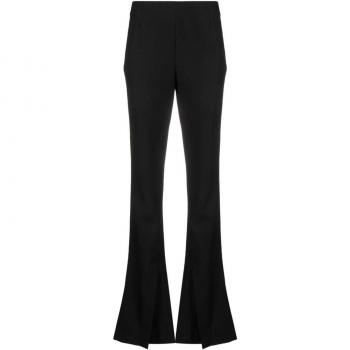 Ambush Women's Flared Wool Trousers in Black | Size 40 | BWCA040F23FAB001