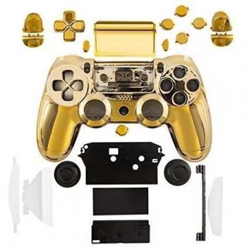 kwmobile Carcasa para control de consola Playstation 4 en oro