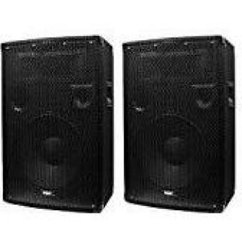 Par de altavoces Ibiza Sound DISCO-12 - 2 x 600 W - Forma trapezoidal - Bajos potentes