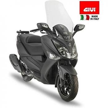Parabrisas Givi D7052ST Elevado Transparente con Protectores de Manos para Sym Joymax 300i