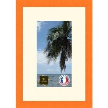 Marco de fotos de pared 16 x 16 x 29 x 29 marco, moderno, 2,3 cm de longitud, de madera, madera, Orange-17, Passe-Partout Peach
