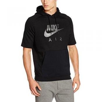 Nike M Nsw Hoodie Ss Po Mx Air Hyb - Sudadera para hombre, color negro, talla M