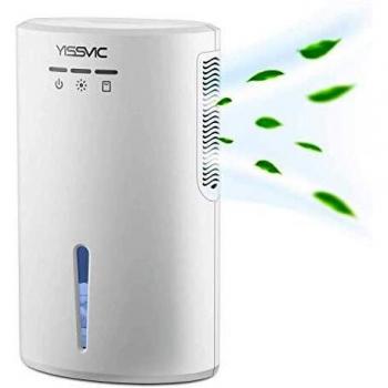 YISSVIC Deshumidificador Eléctrico Mini Deshumidificador Silencioso Portátil 2000ml, Función de Descongelación, Bajo Consumo de Energía, Ideal para Cocina, Dormitorio, Oficina, Caravanas, Garajes ect.