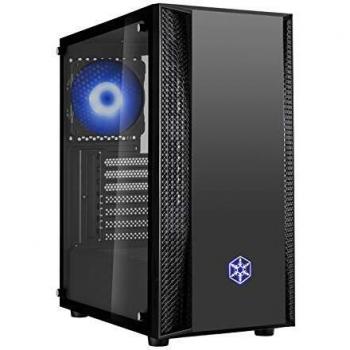 Caja Mid-Tower SilverStone FARA B1 RGB con Cristal Templado Negro